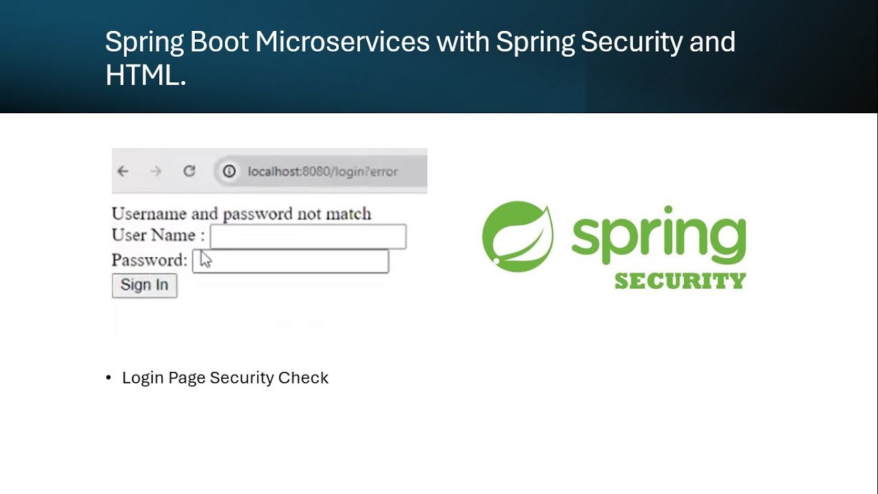 Spring Security with Microservices and HTML - YouTube
