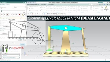 Unigraphics NX | Crank and lever mechanism | Beam engine mechanism | Design & Animation
