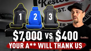 Picking Seats for our '69 Supercharged Chevelle - $7,000 Seats vs. $400 Seats in a Restomod