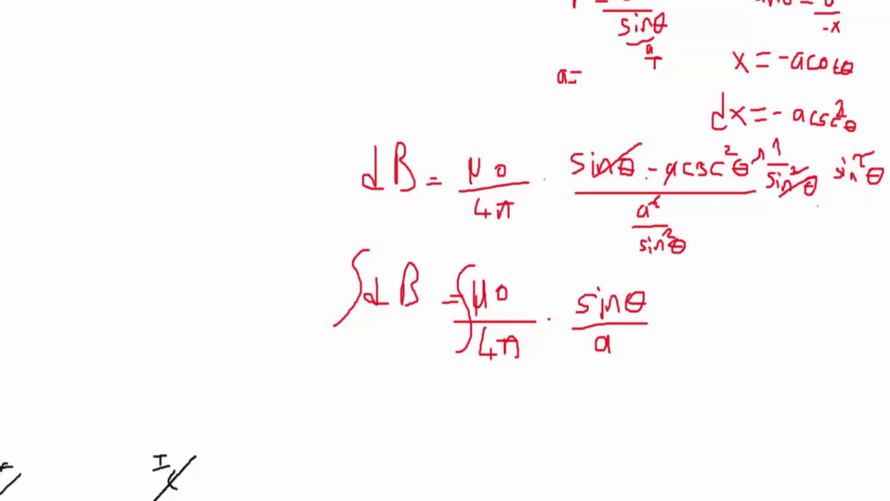Genel Fizik 2 Ders 34 Manyetik Alana Giriş(Biot Savart Yasası) - YouTube