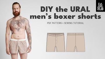 DIY Men’s Boxer Shorts with Elastic Waistband | Comfortable Shorts Tutorial | Easy Underwear Sewing