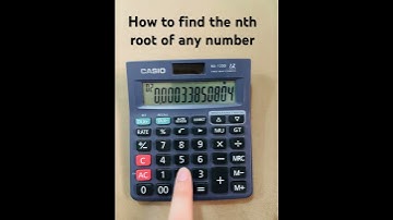 How to calculate the nth root of any number #calculator #castudents #tricks #casio #root #maths