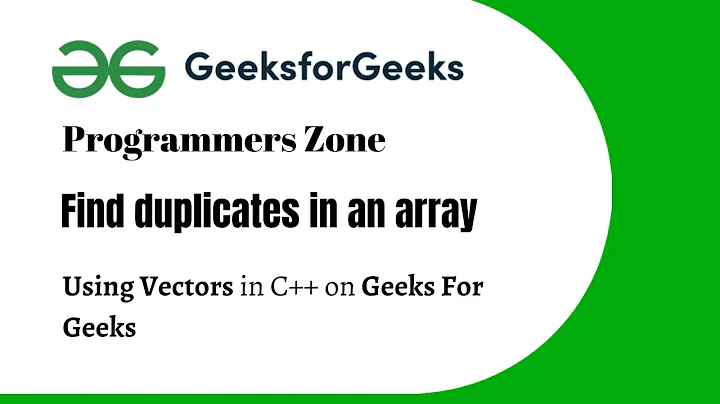 Find duplicates in an array - Geeks for Geeks - All the duplicates present in an array - leetcode