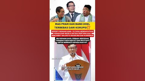 PRAM DOEL BERSIH DARI KORUPSI⁉️#kdm #jakarta #pramonoanung #ranokarno #shorts #fyp #short #viral
