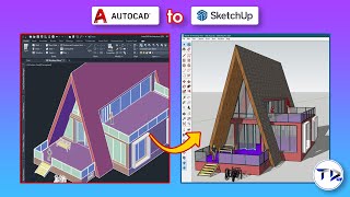 How to Export AutoCAD (.dwg) to Sketchup  the right way.