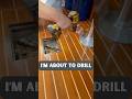 NEVER Drill Here on a Boat #liveaboardsailing #sailingcouple #sailinglife #budgetsailing #liveaboard