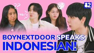 (ซับไทย)  หนุ่มๆ BOYNEXTDOOR มาโชว์ความสามารถทางภาษาอินโดนีเซียสุดคูล | Telephone Game | BOYNEXTDOOR