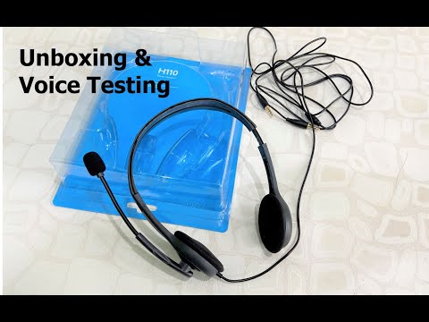 Budget Logitech H110 Headphone with Mic Unboxing & Testing