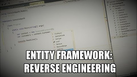 Reverse engineering an existing database with Entity Framework