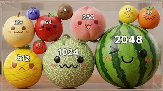 Watermelon Game 2048 🍉 | Relaxing Fruit Merge Suika Puzzle Gameplay screenshot 1