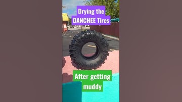 Drying the DANCHEE RIDGEROCK Tires after playing in Mud