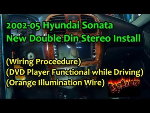 2002-05 Hyundai Sonata After Market Double Din Stereo Install