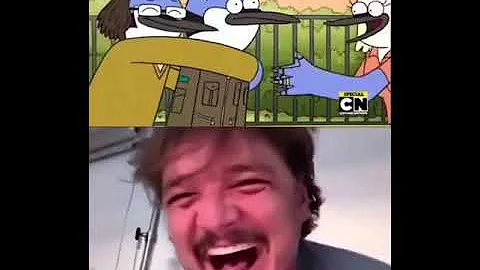 Pedro Pascal crying at final episode of Regular Show