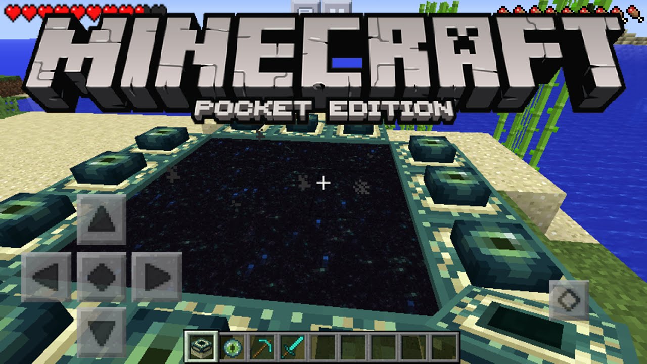 Minecraft Pocket Edition How To Make An End Portal Minecraft Pe Youtube