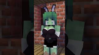 Humiliation bunny zombie girl - minecraft animation #shorts