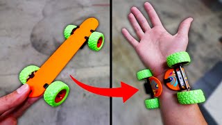 THIS SKATEBOARD TURNS INTO A WRISTBAND?!