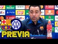 Rueda de prensa XAVI: FC BARCELONA v FC INTERNAZIONALE MILANO