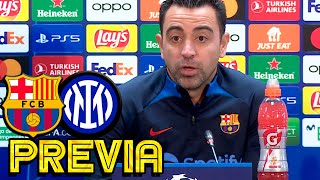 Rueda de prensa XAVI: FC BARCELONA v FC INTERNAZIONALE MILANO