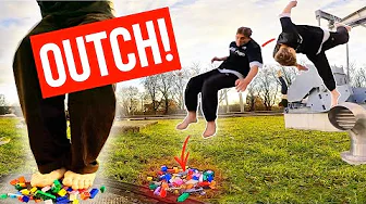 JUMPING on LEGO! EXTREMELY PAINFUL🤕 | Parkour Pain Challenge