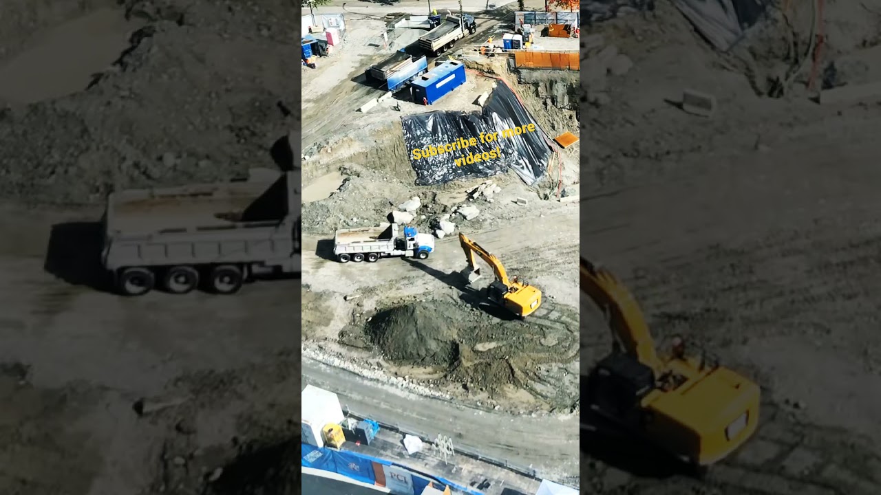 Excavation timelapse video 