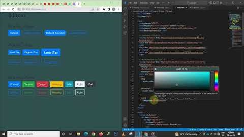 Bootstrap 4 Button CSS With HTML CSS PART 1