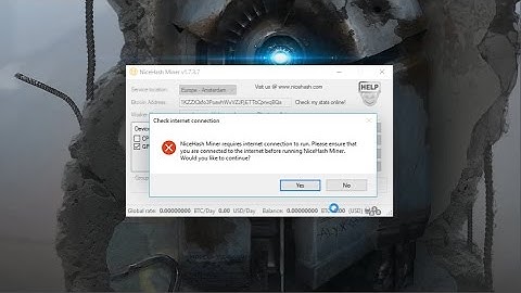 [How to fix] NiceHash Miner requires internet connection to run