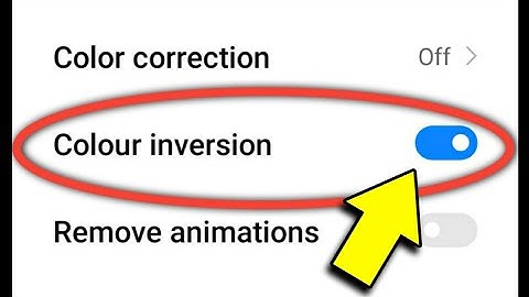 Color Inversion In Redmi 9 How To Enable And Disable This Option