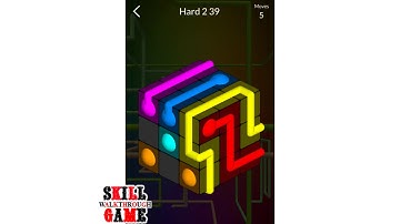 Cube Connect: Connect the dots - Hard 2  (6 sides) Level 1 - 100 - Walkthrough