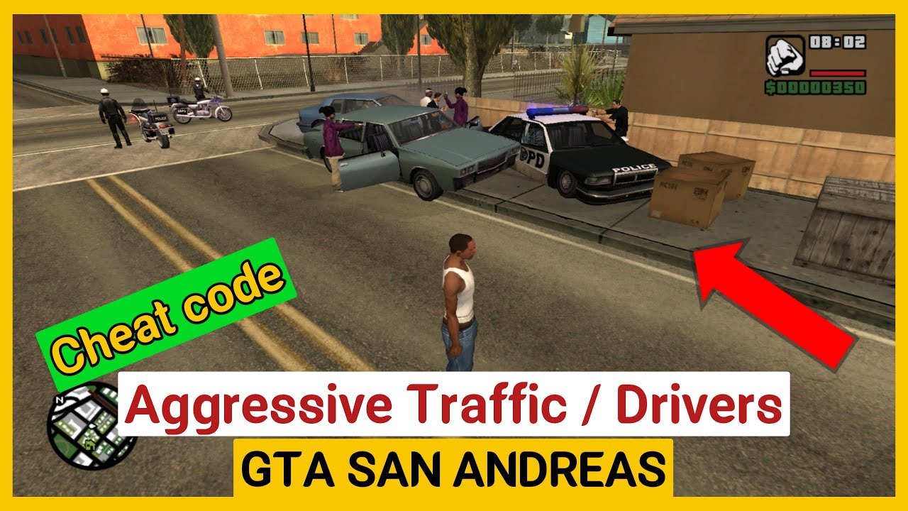 Aggressive Traffic GTA San Andreas Cheat For PC, PS, Xbox