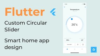 Flutter - Beautiful Smart Home App Design with Cool Circular Slider Controller - Speed Code