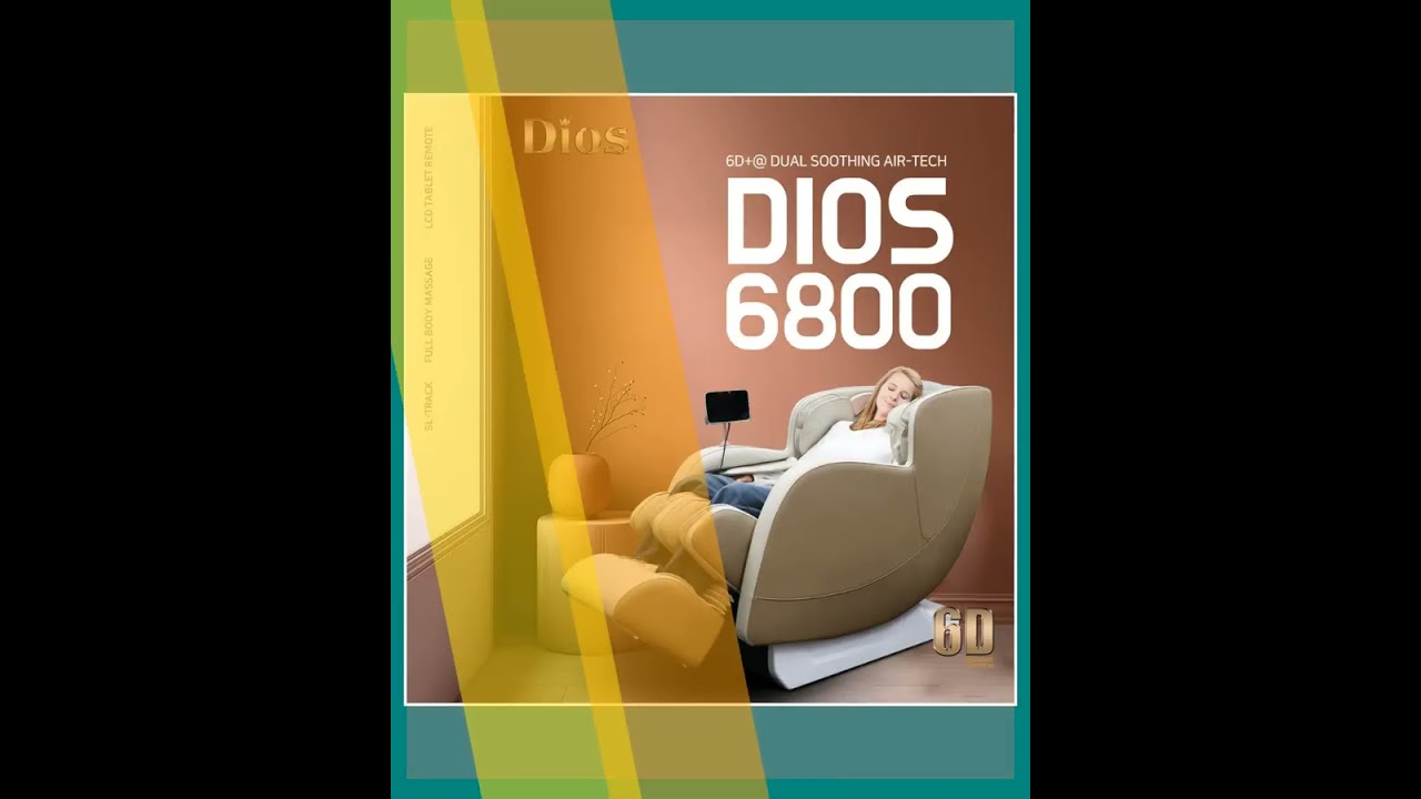 Kahuna Dios-6800 6D Dual Core Air Roller SL-track Massage Chair