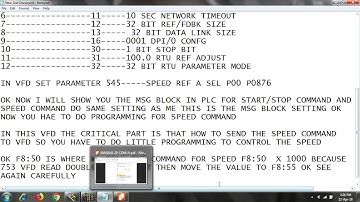 MICROLOGIX 1400 & POWER FLEX 753 ON MODBUS COMMUNICATION WITH 20-COM-H ADAPTER| RS485 (DSI) Protocol