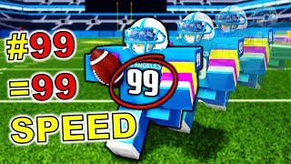 JERSEY NUMBER = SPEED in Football Fusion 2!