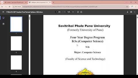 BSc Computer Science SPPU Pune university Syllabus| BCS from Pune university