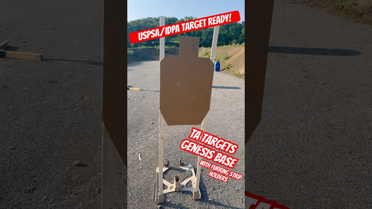 @TATargets Genesis base with Furring Strip Holders and #USPSA or #IDPA Targets