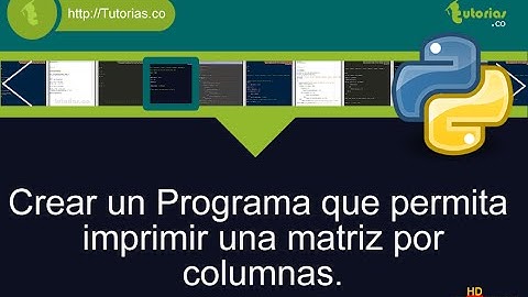 arrays – python (matriz por columnas)