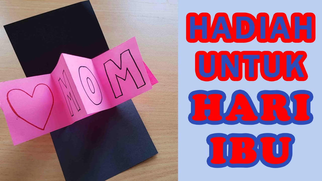 Cara Membuat Kartu Ucapan Untuk Hari Ibu Ide Kreatif Membuat Hadiah Unik Diy Gift Card Ideas Youtube