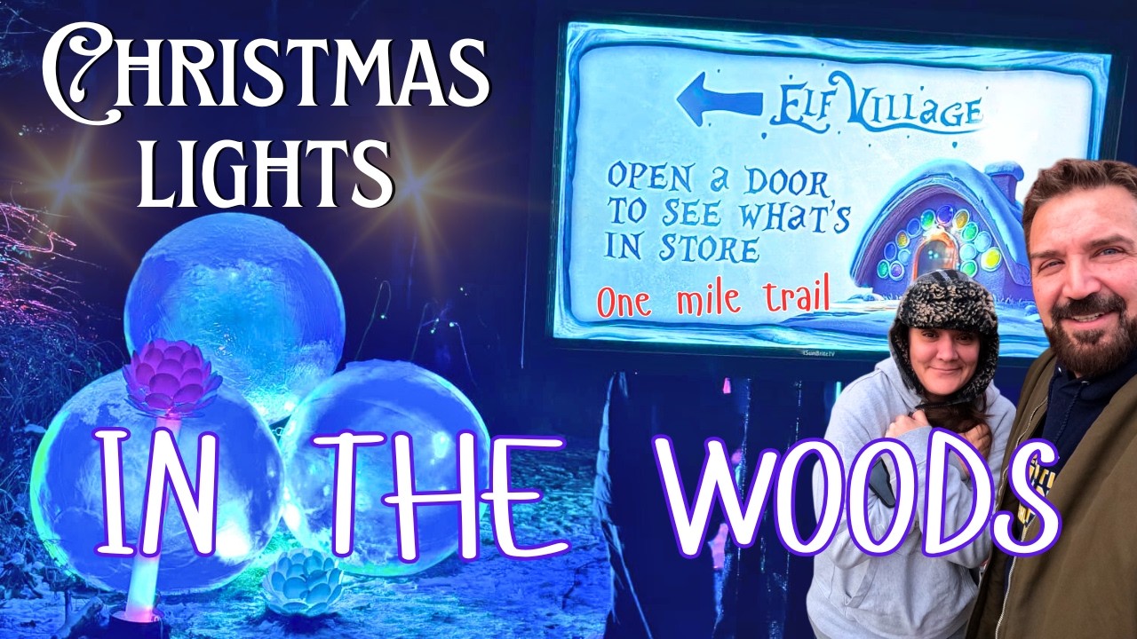 Magical Mile of Lights! Walking Glenlore Trails Winter Wonderland