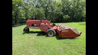 Lot #1 - Heston Swather in Running Condition Selling at Online Timed Auction out of Rural Augusta KS