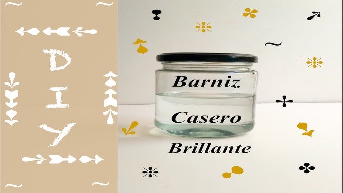 Como hacer BARNIZ para tus manualidades✔️ Proteje y da brillo! 