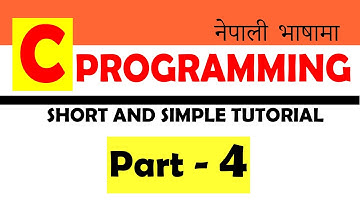 All C Operators | Identifiers | C Programming in Nepali
