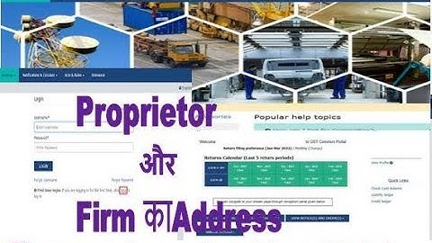 How to change address in gst portal | how to Change address proprietor | how to add address in GST