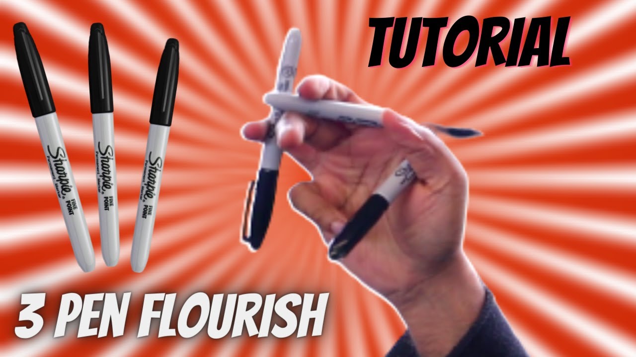 How to spin 3 PENS in 1 hand - YouTube