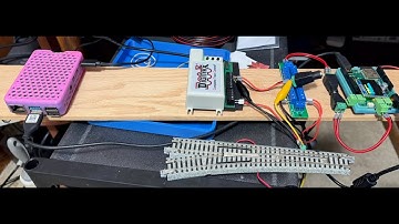 Kato N-scale #6 Turnout in Action -  Powered by Digitrax DS74