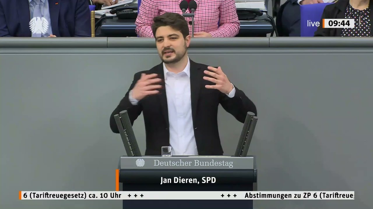 Jan Dieren: "Steuergeld nur bei tariflichen Löhnen!"