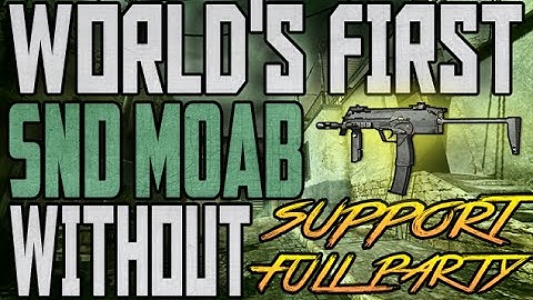 COD MW3: INSANE UNSUPPORTED SND MOAB IN 4 MAN PARTY ON PC!