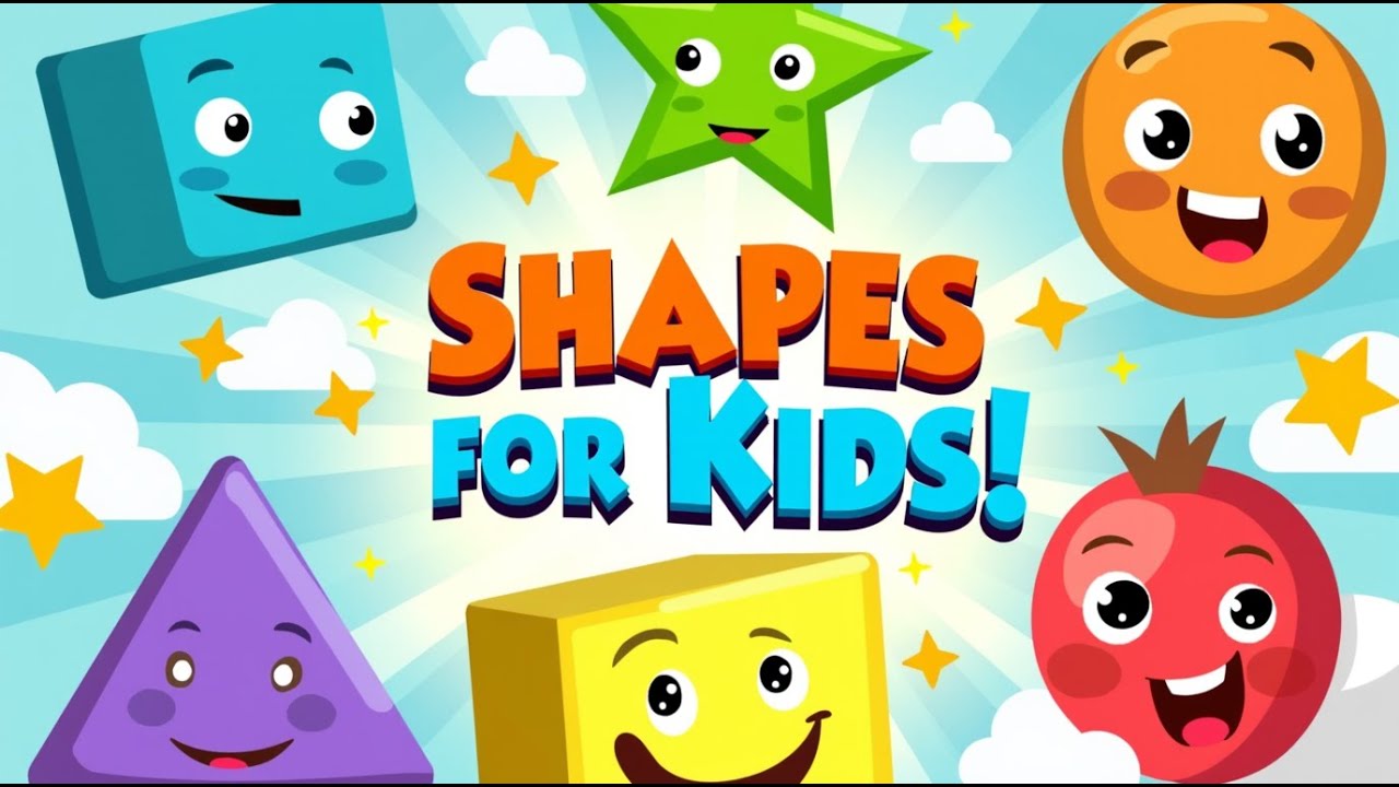 :🎨 Shapes for Kids! | Learn Squares, Circles & More with Fun Animation ...