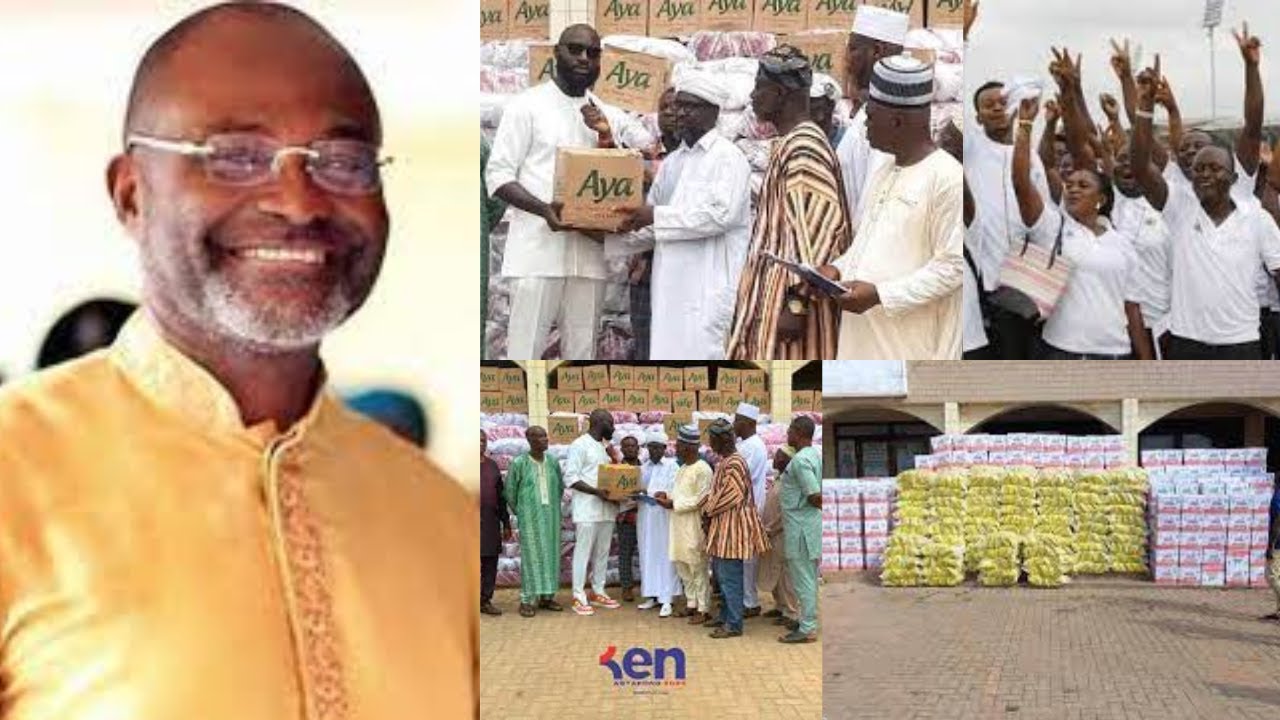Imam Rice Ken Agyapong Donates 2000 Bags Of Rice & 6000 Bottles Of Oil To Chief ...