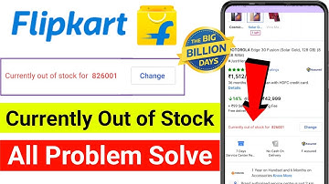 Currently Out of Stock Flipkart Problem | Flipkart Currently Out of Stock For Pin Code Problem