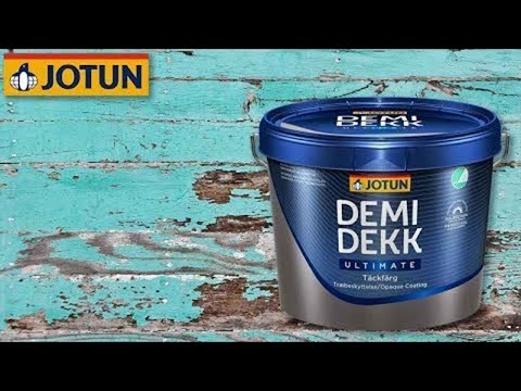 Jotun Demidekk Ultimate Täckfärg - Norwegische Holzschutzfarbe / Wetterschutzfarbe - Verarbeitung